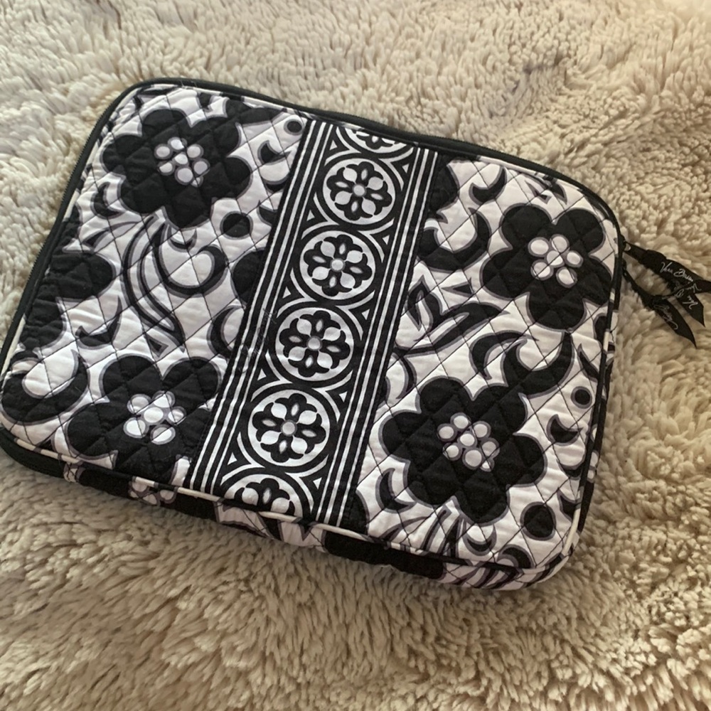 Vera Bradley Black White Laptop Bag